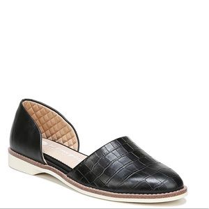 Dr. Scholl’s Choice Support Flats Black Crocodile Print 8.5